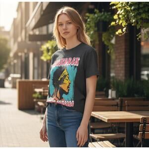 Rockin Artwork Fall of '68 Hendrix Live In Concert Graphic T-Shirt Black M NWOT